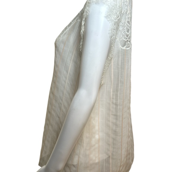 Lovestitch Kaylee Lace & Satin Blouse in Ivory - Picture 8 of 9